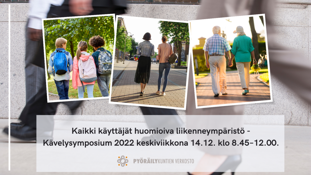 Kävelijöitä kaupungissa.