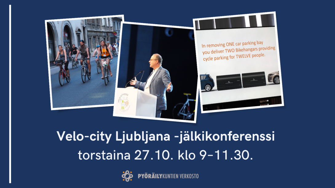 Kuvia Velo-city Ljubljanan konferenssista